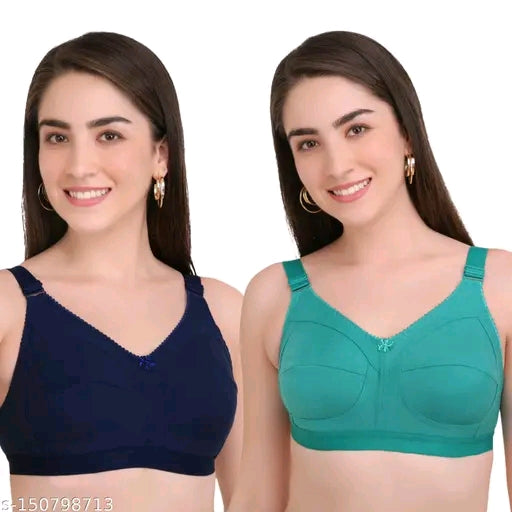 Pack of cotton Blend Everyday Bra for Women- Bella Beauty (C&D Cup Sizes)
