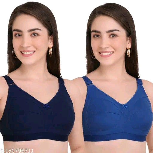 Pack of cotton Blend Everyday Bra for Women- Bella Beauty (C&D Cup Sizes)